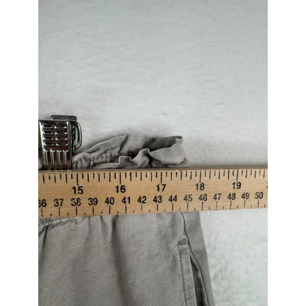 Zara LOW WAIST LOOSE JEANS linen‎ blend Collection baggy 90s grey sz L